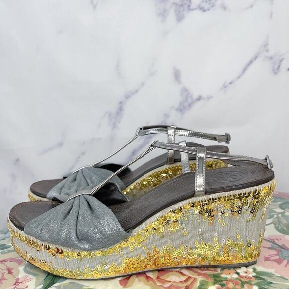 Tory Burch | Declan 2 T-Strap Platform Sandals | 7.5 - Picture 5 of 14